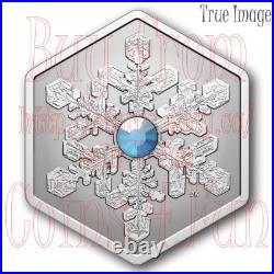 2024 Snowflake $20 Hexagon Proof Pure Silver Coin #2 with Crystal Canada