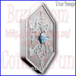 2024 Snowflake $20 Hexagon Proof Pure Silver Coin #2 with Crystal Canada