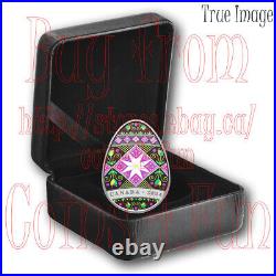 2024 Traditional Ukrainian Pysanka? Easter Egg $20 Silver Coin Canada