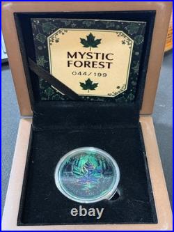 2025 1 Oz. 9999 Silver Canada Maple Leaf Color Mystic Forest Coin in Box/COA