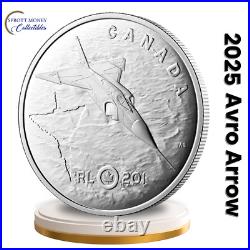 2025 1 oz. Silver Coin Avro Arrow Royal Canadian Mint
