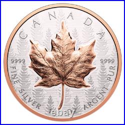 2025 1oz Silver Maple Leaf Ultra-High Relief Coin Royal Canadian Mint