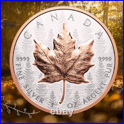 2025 1oz Silver Maple Leaf Ultra-High Relief Coin Royal Canadian Mint