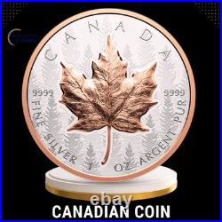 2025 1oz Silver Maple Leaf Ultra-High Relief Coin Royal Canadian Mint