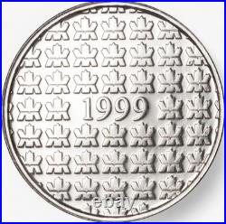 2025 $20 Elegant Maple Leaf Coin One Ounce Fine Silver with Black Rhodium
