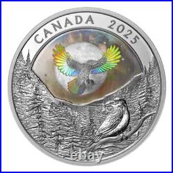 2025 $20 Moon Sky Raven Holographic Pure Silver Coin Canada 2025 $20 Moon Sky Raven Holographic Pure Silver Coin Canada