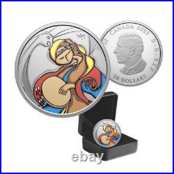 2025 CANADA FOLK SINGER BY DAPHNE ODJIG $20 1oz. 99.99% PURE SILVER COIN
