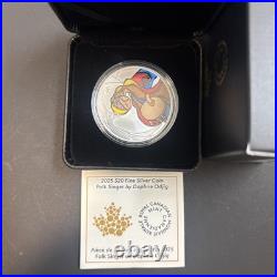 2025 CANADA FOLK SINGER BY DAPHNE ODJIG $20 1oz. 99.99% PURE SILVER COIN
