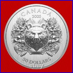 2025 CANADA HEARALDIC BEAR 70gms Pure Silver EHR/UHR Coin