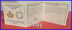 2025 Canada 10 Cent RCM W Mint Mark Bluenose Pure Silver Coin