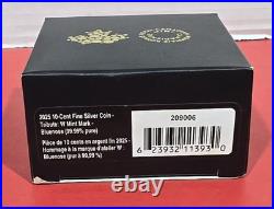 2025 Canada 10 Cent RCM W Mint Mark Bluenose Pure Silver Coin