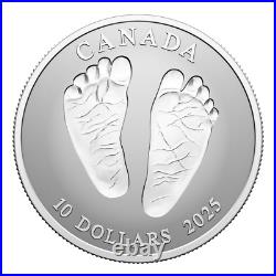 2025 Canada $10 Welcome to the World Baby Feet Pure Silver Coin