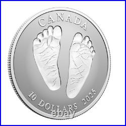 2025 Canada $10 Welcome to the World Baby Feet Pure Silver Coin