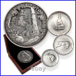 2025 Canada $175 Predator or Prey In Shadow Box 23.75 oz Fine Silver Coin