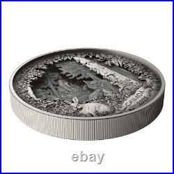 2025 Canada $175 Predator or Prey Shadow Box 23.75 oz Fine Silver Coin + Bonus