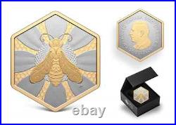 2025 Canada 1 oz Silver Proof Coin Nature Delights Honey Bee Gold Gilded 2025 Canada 1 oz Silver Proof Coin Nature Delights Honey Bee Gold Gilded