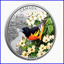 2025 Canada $20 Colorful Birds Baltimore Oriole One Ounce Pure Silver Coin