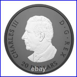 2025 Canada $20 Elegant Maple Pure Silver Coin with Rhodium Plating