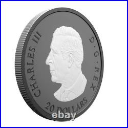 2025 Canada $20 Elegant Maple Pure Silver Coin with Rhodium Plating