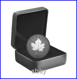 2025 Canada $20 Elegant Maple Pure Silver Coin with Rhodium Plating