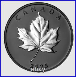 2025 Canada $20 Elegant Maple with rhodium 99.99% Silver 1 oz