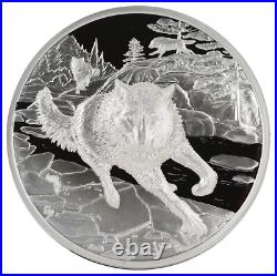 2025 Canada $20 Great Hunters Grey Wolf UHR Pure Silver Coin