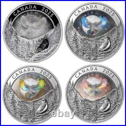 2025 Canada $20 Moon Sky Raven Holographic Fine Silver Coin