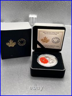 2025 Canada $20 Remembrance Day -1 oz Fine Silver Coin. 9999