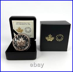 2025 Canada $20 Ultra High Relief 1 oz Silver Maple Leaf With Rose Gold Plating