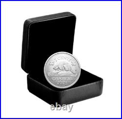 2025 Canada 5 Cent RCM W Mint Mark Beaver 1 oz Pure Silver Coin