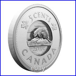 2025 Canada 5c Multi Layer Beaver 3.5 oz. 9999 Silver Coin + BONUS COINS