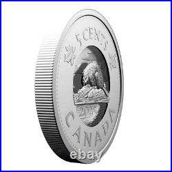 2025 Canada 5c Multi Layer Beaver 3.5 oz. 9999 Silver Coin + BONUS COINS