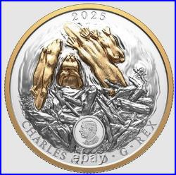 2025 Canada Canadian Symbol The Beaver $50 99.99% Pure Silver Coin