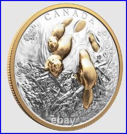 2025 Canada Canadian Symbol The Beaver $50 99.99% Pure Silver Coin