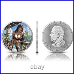 2025 Canada Maple Leaf 1 oz silver coin-Balcony Desire