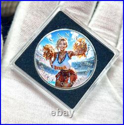 2025 Canada Maple Leaf Cheerleader Edition 1 oz Silver Colorized BU Coin 2025 Canada Maple Leaf Cheerleader Edition 1 oz Silver Colorized BU Coin