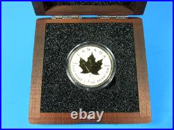 2025 Canada, Maple Leaf, Diamond Dust & 24 K Gold in OGP with COA