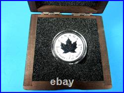 2025 Canada, Maple Leaf, Diamond Dust & Black Platinum in OGP with COA