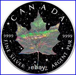 2025 Canada Maple Leaf Holo Diamond Dust Edition 1 oz Silver Coin Capsule/COA