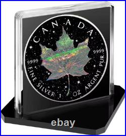 2025 Canada Maple Leaf Holo Diamond Dust Edition 1 oz Silver Coin Capsule/COA