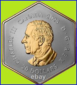 2025 Canada Nature Delight Honey Bee Proof Silver Hexagon $20 Coin Mint Set UNC