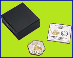 2025 Canada Nature Delight Honey Bee Proof Silver Hexagon $20 Coin Mint Set UNC