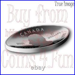 2025 Dinosaur Eye $20 1oz. Proof Pure Silver Curved Oval-Shaped Coin Canada