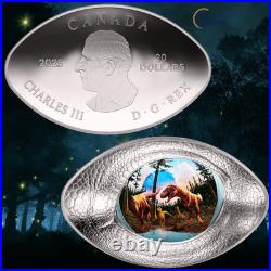 2025 Fine 1oz Silver Coin Dinosaur Eye Royal Canadian Mint Canadian Silver Coin