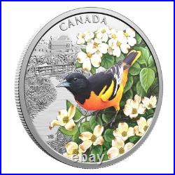 2025 RCM Colourful Birds Baltimore Oriole 1 oz. Fine Silver Coin