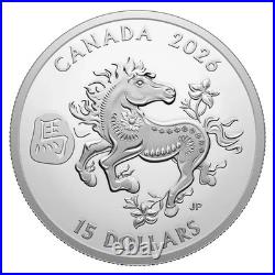 2026 1oz Silver Coin Lunar Year of The Horse Royal Canadian Mint Chinese Coin