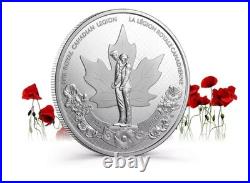 2026 CANADA 100th OF THE ROYAL CANADIAN LEGION $1 99.99% PURE SILVER COIN