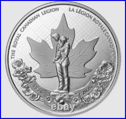 2026 CANADA 100th OF THE ROYAL CANADIAN LEGION $1 99.99% PURE SILVER COIN