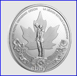 2026 CANADA 100th OF THE ROYAL CANADIAN LEGION $1 99.99% PURE SILVER COIN