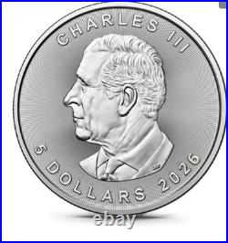 2026 Canada 1 Oz Silver Maple Leaf (BU) New Preorder